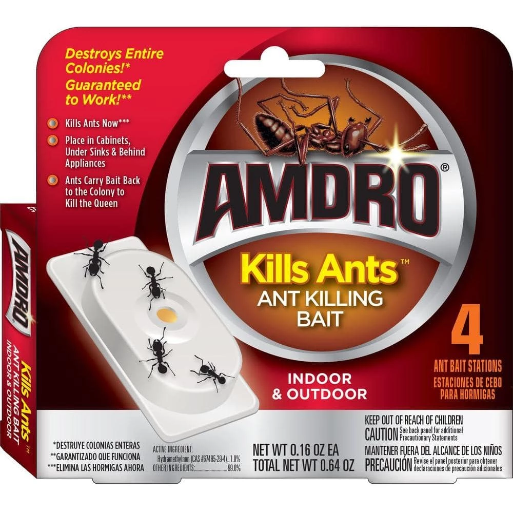 Ant Killer Bait Stations (4-Count) by AMDRO 3 Ant Killer Bait Stations (4-Count) by AMDRO