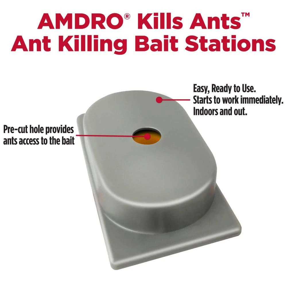 Ant Killer Bait Stations (4-Count) by AMDRO 4 Ant Killer Bait Stations (4-Count) by AMDRO - Image 2