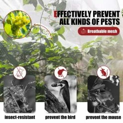 10 ft. x 100 ft. Bug Net Insect Bird Netting, Garden Netting Protect Plants Fruits Flowers by Bigroof -Pest Control Sales animal barriers 246000042 thd 44 1000