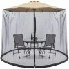 9 ft. Patio Umbrella Bug Screen w/Zipper Door, Polyester Netting in Black by Best Choice Products -Pest Control Sales animal barriers sky3252 64 1000