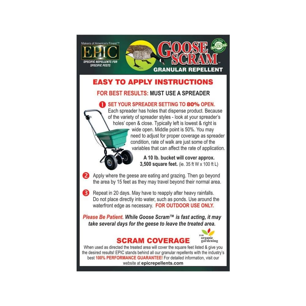 Goose 10 lbs. Repellent Granular Bucket by Unbranded 5 Goose 10 lbs. Repellent Granular Bucket by Unbranded - Image 3