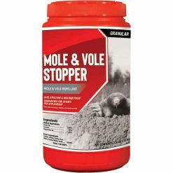 Mole and Vole Stopper Animal Repellent, 2.5# Ready-to-Use Granular ShakerJug by ANIMAL STOPPERS