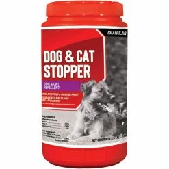 Dog and Cat Stopper Animal Repellent, 2.5# Ready-to-Use Granular ShakerJug by ANIMAL STOPPERS
