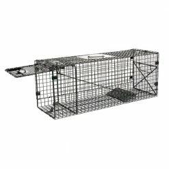 32 in. Folding Live Animal Cage Trap by Unbranded