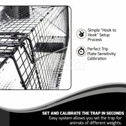 50 in. Super Size Collapsible Animal Cage Trap by Unbranded -Pest Control Sales animal traps 914050 44 1000