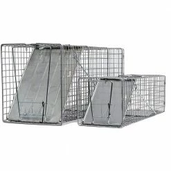 2pc Value Pack Catch Release Heavy Duty Humane Cage Live Animal Traps for Possums, Cats, and Other Similar Sized Animals by LifeSupplyUSA -Pest Control Sales animal traps er635 c3 1000
