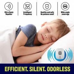 Classic Ultrasonic Electronic Indoor Pest Repeller (4-Pack) by Bell + Howell 12 Classic Ultrasonic Electronic Indoor Pest Repeller (4-Pack) by Bell + Howell -Pest Control Sales bell howell electronic repellents 50167 44 1000