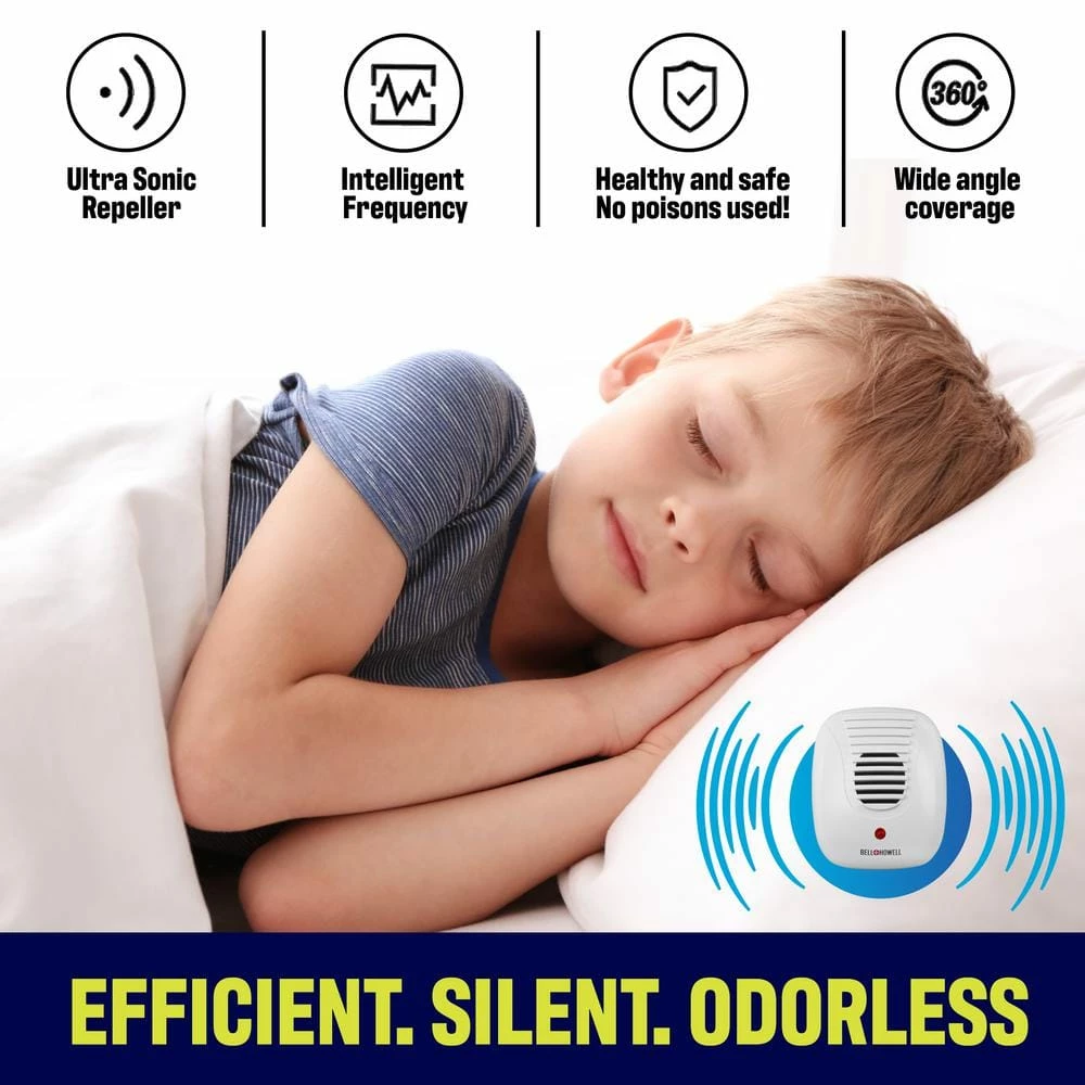 Classic Ultrasonic Electronic Indoor Pest Repeller (4-Pack) by Bell + Howell 7 Classic Ultrasonic Electronic Indoor Pest Repeller (4-Pack) by Bell + Howell - Image 5