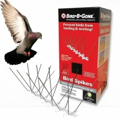 Enviro Spike 10 ft. x 5 in. Stainless Steel Bird Spikes by Bird B Gone -Pest Control Sales bird b gone animal barriers 100516567 31 1000