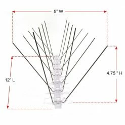 Enviro Spike 10 ft. x 5 in. Stainless Steel Bird Spikes by Bird B Gone -Pest Control Sales bird b gone animal barriers 100516567 4f 1000