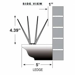 Enviro Spike 10 ft. x 5 in. Plastic Bird Spikes by Bird B Gone -Pest Control Sales bird b gone animal barriers 100521839 fa 1000