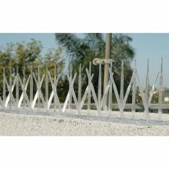 100 ft. x 7 in. Clear Plastic Bird Spikes by Bird B Gone -Pest Control Sales bird b gone animal barriers bbg2000 7 100c 4f 1000