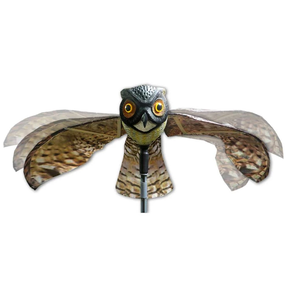 Prowler Owl with Flapping Wings Owl Decoy Scarecrow Bird Repellent Scare Pigeons Birds by Bird-X 3 Prowler Owl with Flapping Wings Owl Decoy Scarecrow Bird Repellent Scare Pigeons Birds by Bird-X