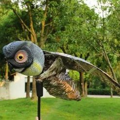 Prowler Owl with Flapping Wings Owl Decoy Scarecrow Bird Repellent Scare Pigeons Birds by Bird-X 8 Prowler Owl with Flapping Wings Owl Decoy Scarecrow Bird Repellent Scare Pigeons Birds by Bird-X -Pest Control Sales bird x animal barriers owl fa 1000