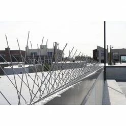 Original Stainless Steel Bird Spikes 100 ft. Pigeons Starlings Blackbirds Seagulls 6 in. Coverage by Bird-X 16 Original Stainless Steel Bird Spikes 100 ft. Pigeons Starlings Blackbirds Seagulls 6 in. Coverage by Bird-X -Pest Control Sales bird x animal barriers sts 100 44 1000