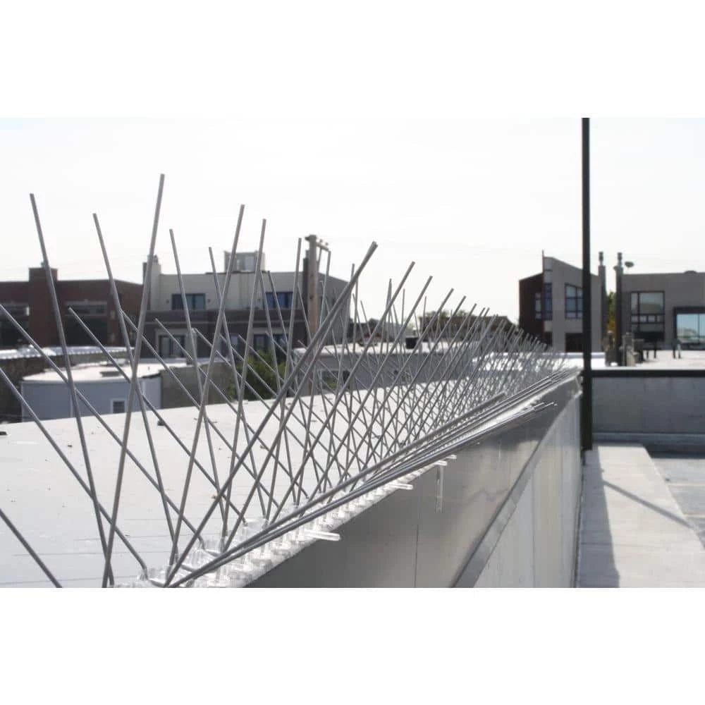 Original Stainless Steel Bird Spikes 100 ft. Pigeons Starlings Blackbirds Seagulls 6 in. Coverage by Bird-X 8 Original Stainless Steel Bird Spikes 100 ft. Pigeons Starlings Blackbirds Seagulls 6 in. Coverage by Bird-X - Image 6