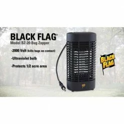 2000-Volt 1/2 acre Bug Zapper Insect Killer, Includes Black Flag Mosquito Octenol Lure -Pest Control Sales black flag bug zappers bz 20 4f 1000