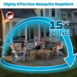 Mosquito Repellent Patio Shield Lantern 15 Ft. Coverage and Deet Free by Thermacell -Pest Control Sales black thermacell citronella candles torches 100522899 a0 1000