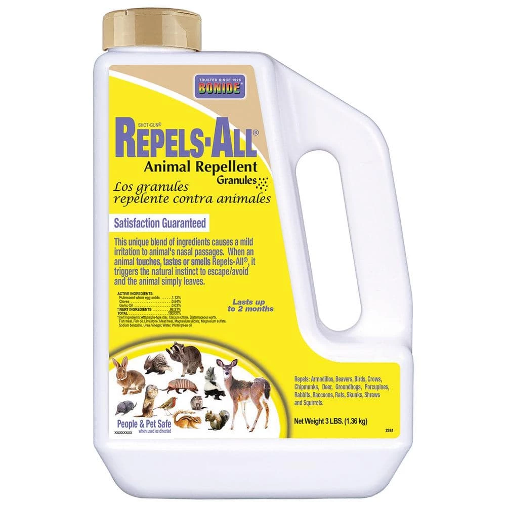 3 lbs. Repels-All Animal Repellent Granules by Bonide 3 3 lbs. Repels-All Animal Repellent Granules by Bonide