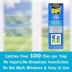 Window Fly Trap (4- Pack) by Raid -Pest Control Sales clear raid insect traps ftrp raid fa 1000