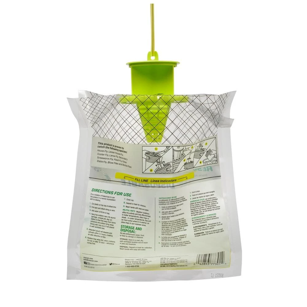 Outdoor Disposable Fly Trap by RESCUE 4 Outdoor Disposable Fly Trap by RESCUE - Image 2