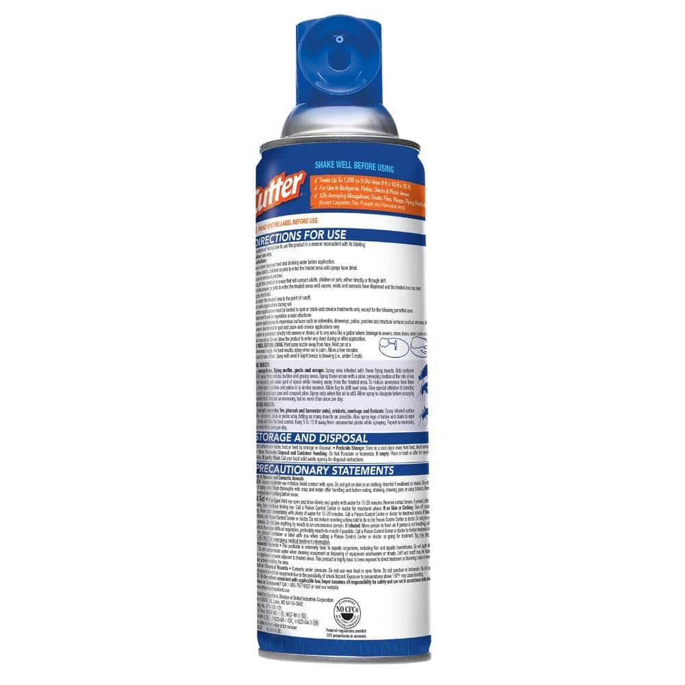 16 oz. Backyard Bug Control Outdoor Fogger Ready-to-Spray Outdoor Multi-Bug Killer by Cutter 4 16 oz. Backyard Bug Control Outdoor Fogger Ready-to-Spray Outdoor Multi-Bug Killer by Cutter - Image 2