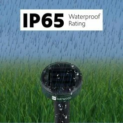 Outdoor Solar Sonic Mole Repellent - Remove Groundhogs, Rats, Mice, Snakes From Your Gardens, Lawns and Yards (2-Pack) by DARTWOOD -Pest Control Sales dartwood animal repellents solarmolerepel2pkus 1f 1000