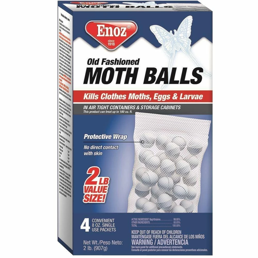 32 oz. Naphthalene Moth Control Balls (1-Box) by ENOZ 3 32 oz. Naphthalene Moth Control Balls (1-Box) by ENOZ