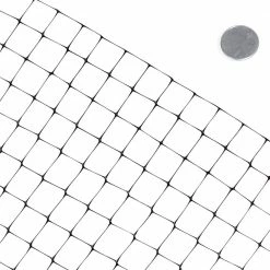 7 ft. x 100 ft. x 3/4 in. Black Plastic Deer/Bird/Rodent Block Garden Netting by Fencer Wire 7 7 ft. x 100 ft. x 3/4 in. Black Plastic Deer/Bird/Rodent Block Garden Netting by Fencer Wire -Pest Control Sales fencer wire animal barriers pgd4 7x100mf34 4f 1000