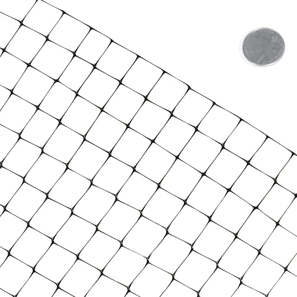 7 ft. x 100 ft. x 3/4 in. Black Plastic Deer/Bird/Rodent Block Garden Netting by Fencer Wire 5 7 ft. x 100 ft. x 3/4 in. Black Plastic Deer/Bird/Rodent Block Garden Netting by Fencer Wire - Image 3
