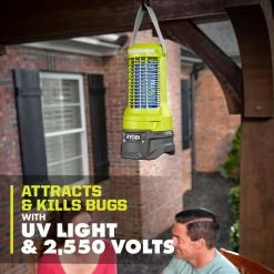 ONE+ 18-Volt Cordless Bug Zapper (Tool Only) by RYOBI 15 ONE+ 18-Volt Cordless Bug Zapper (Tool Only) by RYOBI -Pest Control Sales green ryobi bug zappers p29014btlvnm 1d 1000