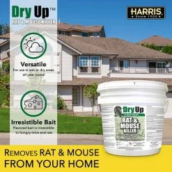 4 lbs. Dry Up Rat and Mouse Killer Pellets (4 oz. 16-Pack) by Harris -Pest Control Sales harris bait stations dry buck16 44 1000