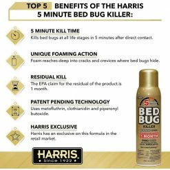 Large Bed Bug Kit by Harris -Pest Control Sales harris bug killer spray bbkit lgvp 66 1000