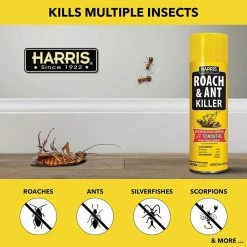 16 oz. 10-Month Roach and Ant Killer Aerosol Spray by Harris -Pest Control Sales harris bug killer spray ra 16 44 1000