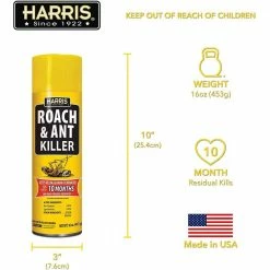 16 oz. 10-Month Roach and Ant Killer Aerosol Spray by Harris -Pest Control Sales harris bug killer spray ra 16 fa 1000