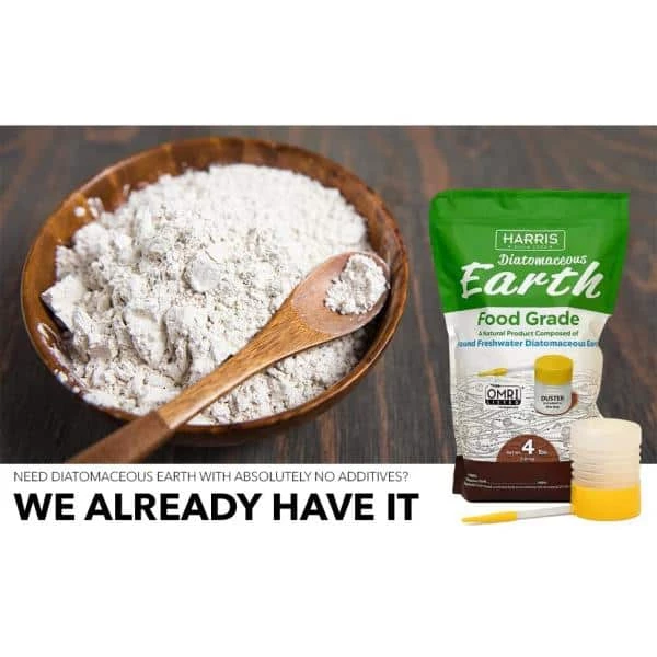 64 oz.(4 lb.) Diatomaceous Earth Food Grade 100% with Powder Duster Applicator by Harris 8 64 oz.(4 lb.) Diatomaceous Earth Food Grade 100% with Powder Duster Applicator by Harris - Image 6