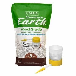 64 oz.(4 lb.) Diatomaceous Earth Food Grade 100% with Powder Duster Applicator by Harris