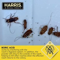 16 oz. Roach Killer Powder 99% Boric Acid with Lure by Harris 12 16 oz. Roach Killer Powder 99% Boric Acid with Lure by Harris -Pest Control Sales harris insect killer granules hrp 16 44 1000