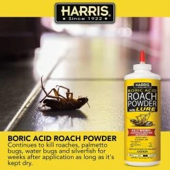 16 oz. Roach Killer Powder 99% Boric Acid with Lure by Harris 10 16 oz. Roach Killer Powder 99% Boric Acid with Lure by Harris -Pest Control Sales harris insect killer granules hrp 16 4f 1000