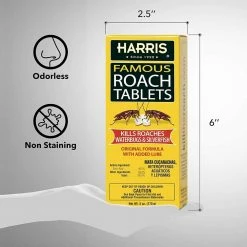 6 oz. Famous Roach Tablets by Harris -Pest Control Sales harris insect killer granules hrt 6 40 1000