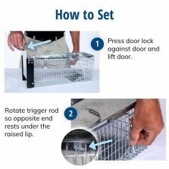 X-Small 1-Door Professional Live Animal Cage Trap for Rat, Squirrel, Chipmunk, and Weasel by Havahart -Pest Control Sales havahart animal traps 0745 1f 1000