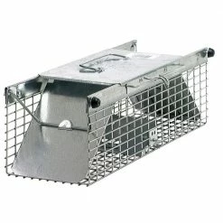 Small 2-Door Professional Live Animal Cage Trap for Rat, Squirrel, Chipmunk, and Weasel by Havahart