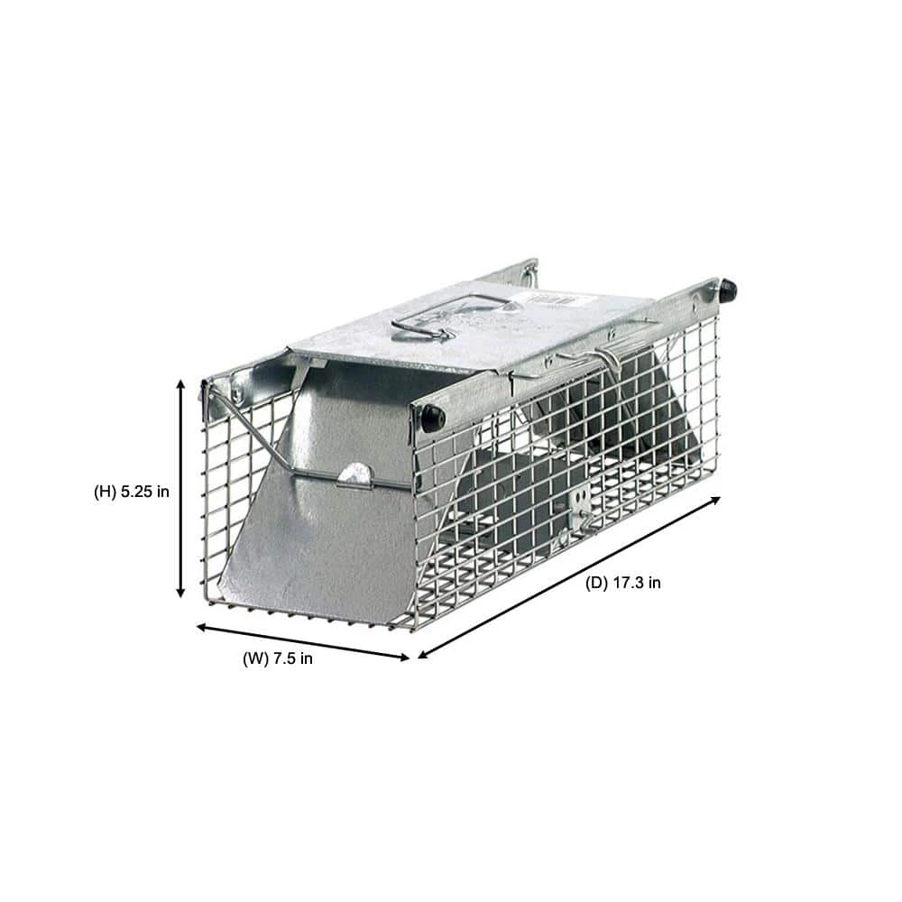 Small 2-Door Professional Live Animal Cage Trap for Rat, Squirrel, Chipmunk, and Weasel by Havahart 4 Small 2-Door Professional Live Animal Cage Trap for Rat, Squirrel, Chipmunk, and Weasel by Havahart - Image 2