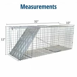 Large 1-Door Professional Live Animal Cage Trap for Raccoon, Opossum, Groundhog, and Feral Cat by Havahart -Pest Control Sales havahart animal traps 1079 4f 1000