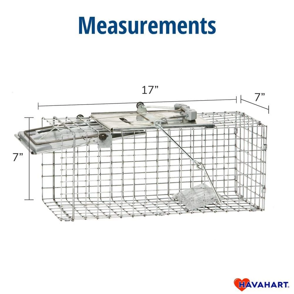 Small 1-Door Easy Set Live Animal Cage Trap for Squirrel and Rabbit by Havahart 4 Small 1-Door Easy Set Live Animal Cage Trap for Squirrel and Rabbit by Havahart - Image 2