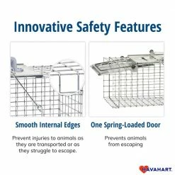Small 1-Door Easy Set Live Animal Cage Trap for Squirrel and Rabbit by Havahart 20 Small 1-Door Easy Set Live Animal Cage Trap for Squirrel and Rabbit by Havahart -Pest Control Sales havahart animal traps 1083 fa 1000