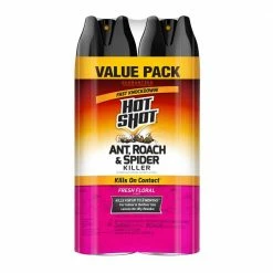 17.5 oz. Ant, Roach, and Spider Insect Killer Aerosol Spray Fresh Floral Scent (2-Pack) by Hot Shot