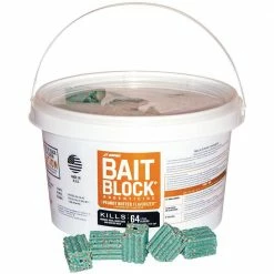 Bait Block Peanut Butter Flavor Anticoagulant Rodenticide for Mice and Rats (Pail of 64) by JT Eaton