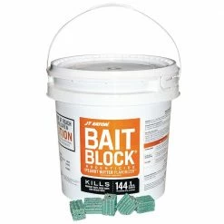 Bait Block Peanut Butter Flavor Anticoagulant Rodenticide for Mice and Rats (144-Blocks) by JT Eaton