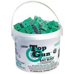 750 Top Gun Bait Block Rodenticide with Stop-Feed Action and Bitrex for Mice and Rats (128-Pack) by JT Eaton